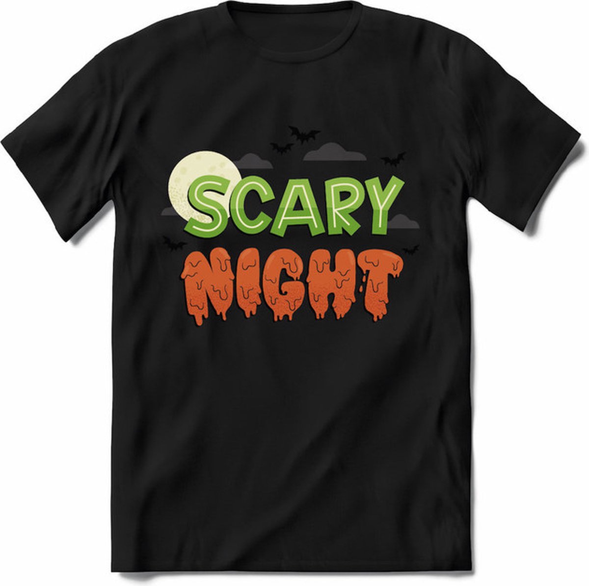 Halloween T-Shirt | Horror  Kleding Heren / Dames | Weerwolf , Monster , Vleermuis en Pompoen  Shirt |